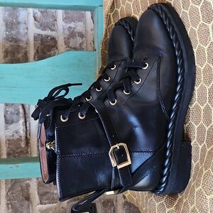 Louise Et Cie Sabri Braided Leather Moto Boot